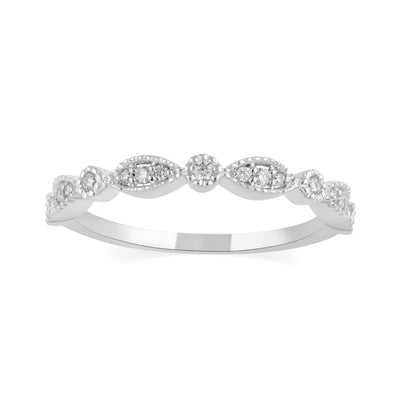 Round and Marquise Vintage Band