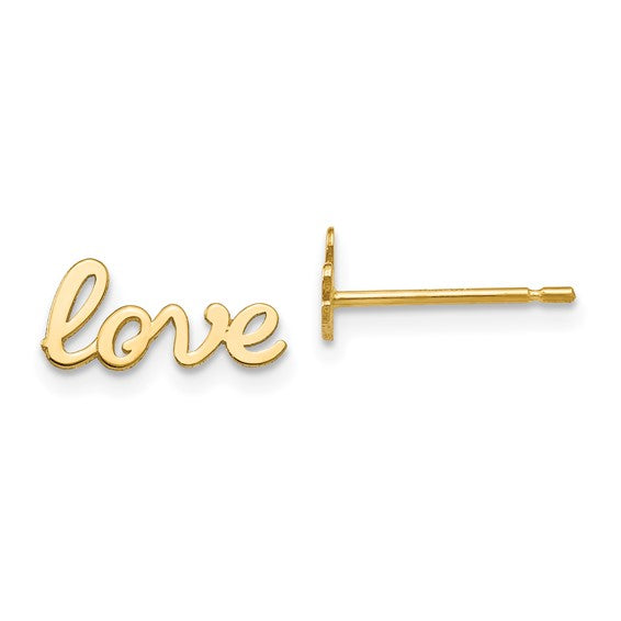 "Love" Stud Earrings