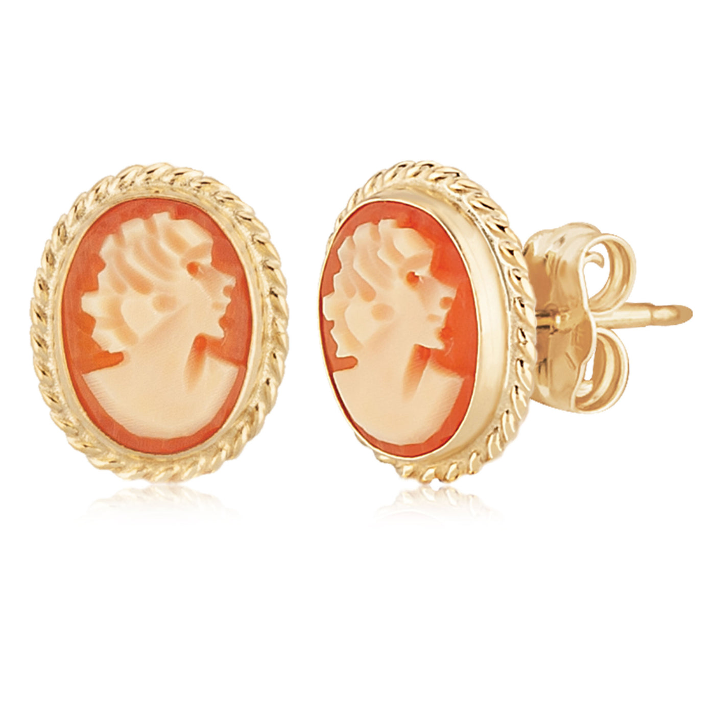 Vintage Style Cameo Earrings