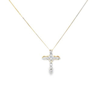 3/4 ct. Diamond Cross Pendant Necklace