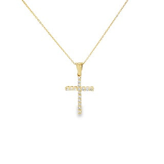 Diamond Cross Pendant Necklace