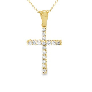 Diamond Cross Pendant Necklace