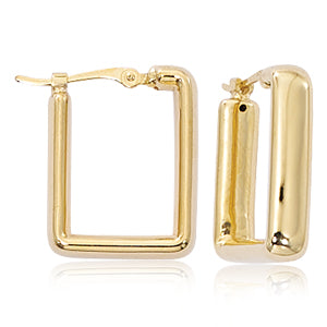 Square Hoop Earrings - 4mm