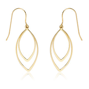 Double Marquise Drop Earrings