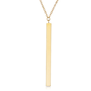 Square Bar Drop Necklace