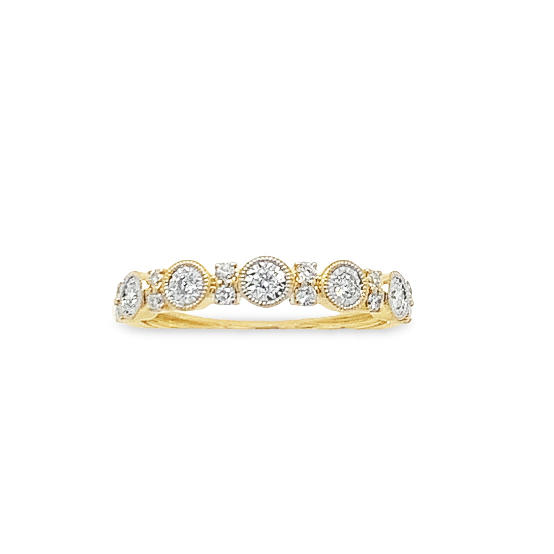 Stackable Bezel set Diamond Band