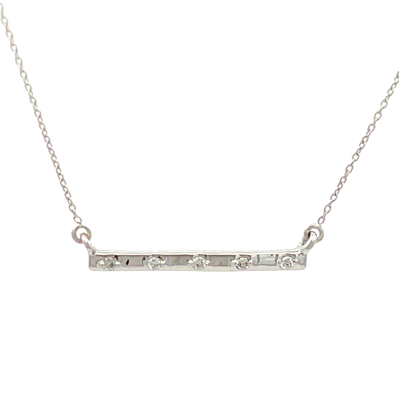 Diamond Bar Necklace