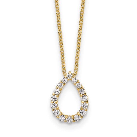 Lab Grown Diamond Teardrop Necklace