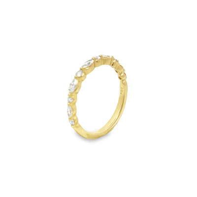 Stackable Marquise and Round Diamond Band