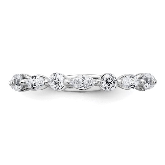 Lab Grown Marquise and Round Diamond Band