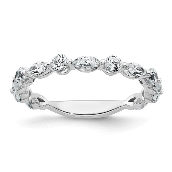 Lab Grown Marquise and Round Diamond Band