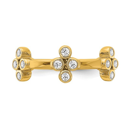 Lab Grown Diamond Bezel Bloom Ring