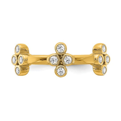 Lab Grown Diamond Bezel Bloom Ring