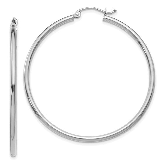 Tube Hoop Earrings 2mm