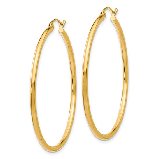 Tube Hoop Earrings 2.45mm