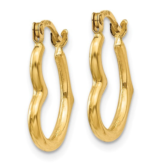 Mini Heart Hoop Earrings