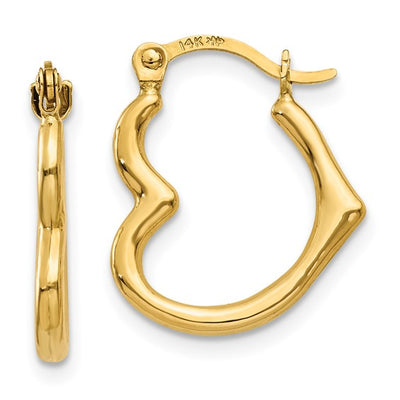 Mini Heart Hoop Earrings