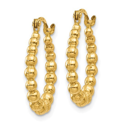 Beaded Hoop Earrings