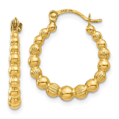 Beaded Hoop Earrings