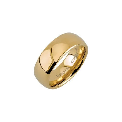 Men's Gold Tone 8.3mm Tungsten Band Size 10