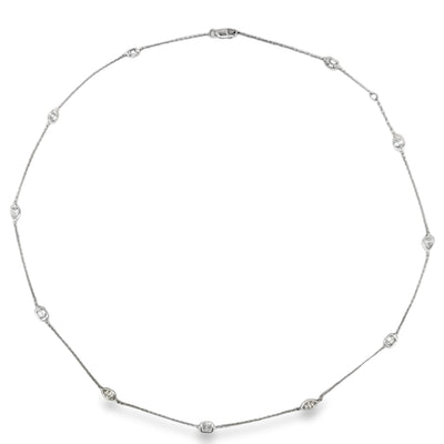 Lab Grown Multi-Shape Diamond Station Necklace