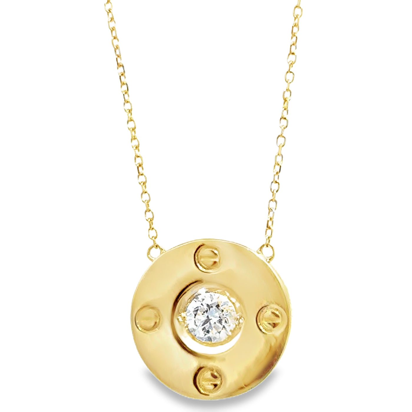 Beautiful Diamond "Love" Style Symbol Necklace