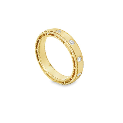 Roped Edge 7 Diamond Band