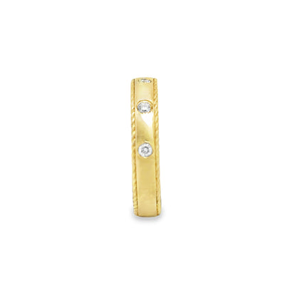 Roped Edge 7 Diamond Band