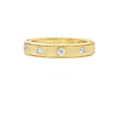 Roped Edge 7 Diamond Band
