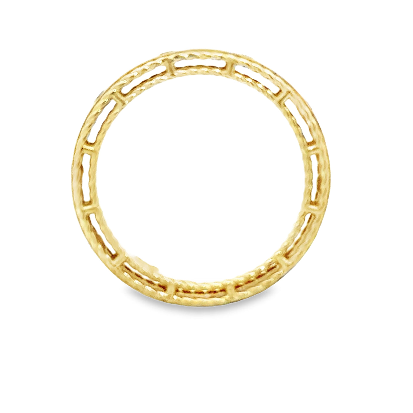 Roped Edge 7 Diamond Band