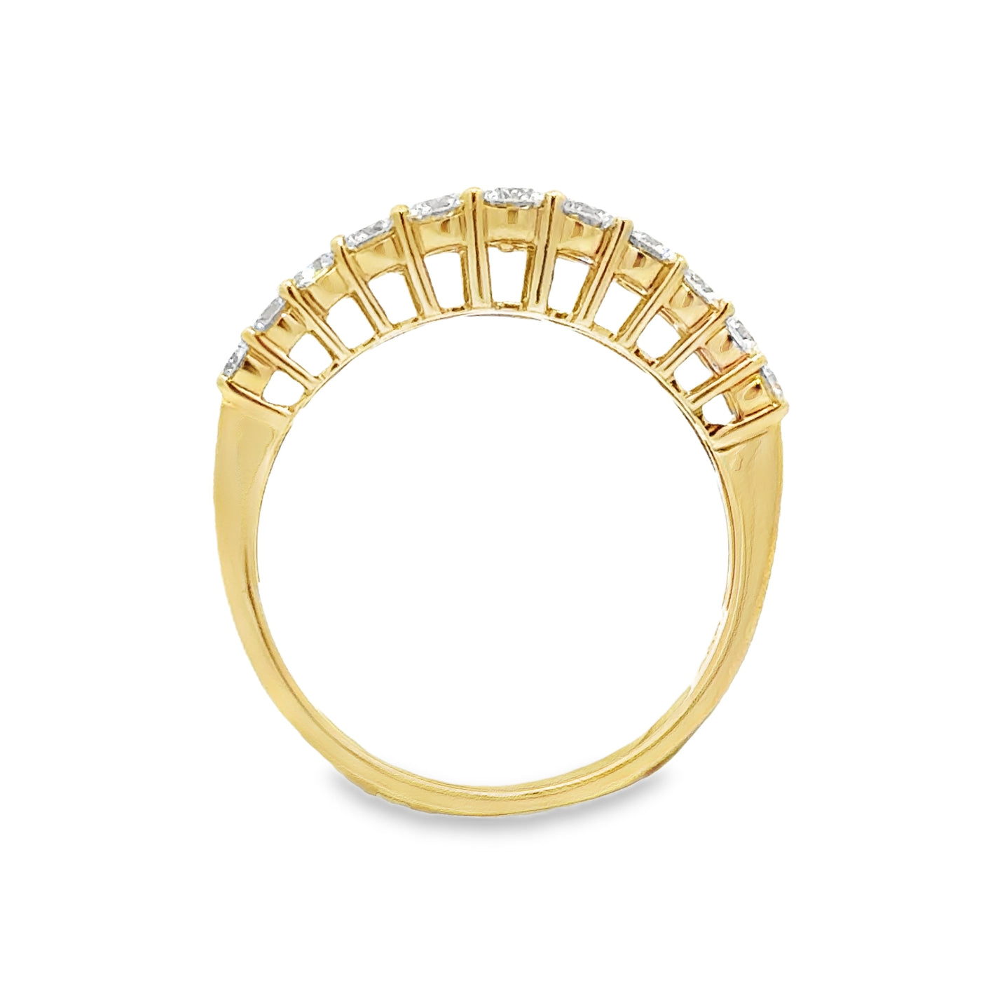 Lab Grown Diamond Baguette and Round Ring