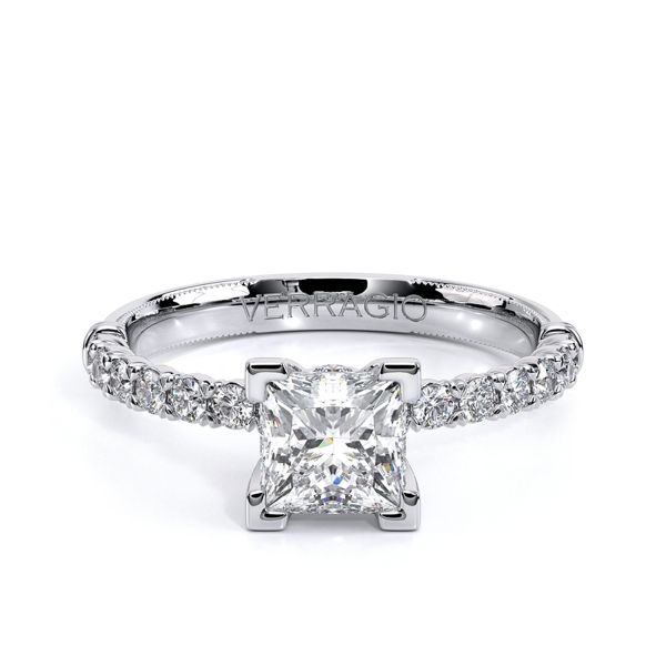 Verragio Single Row Diamond Semi-Mount Engagement Ring from the Renaissance Collection