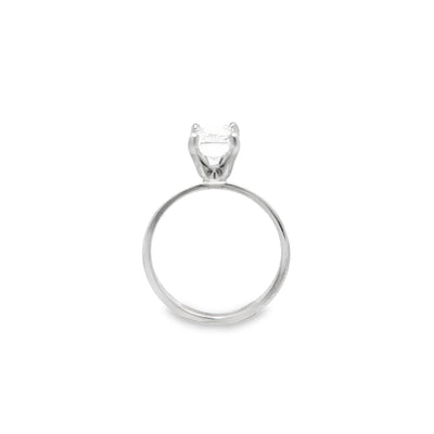 Lab Grown Diamond Elongated Baguette Solitaire Engagement Ring