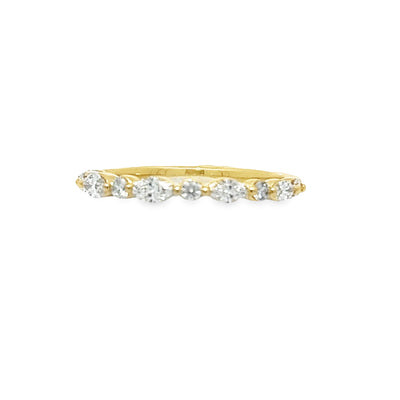 Stackable Marquise and Round Diamond Band